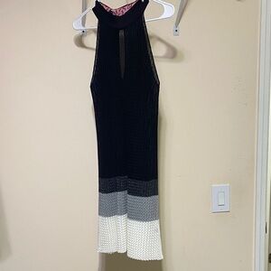 Diesel Black and Gray Sleeveless Dress